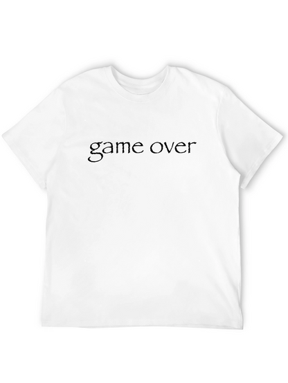 Game Over Black T-Shirt - Stylish Gamer Apparel