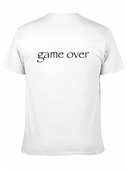 Game Over Black T-Shirt - Stylish Gamer Apparel