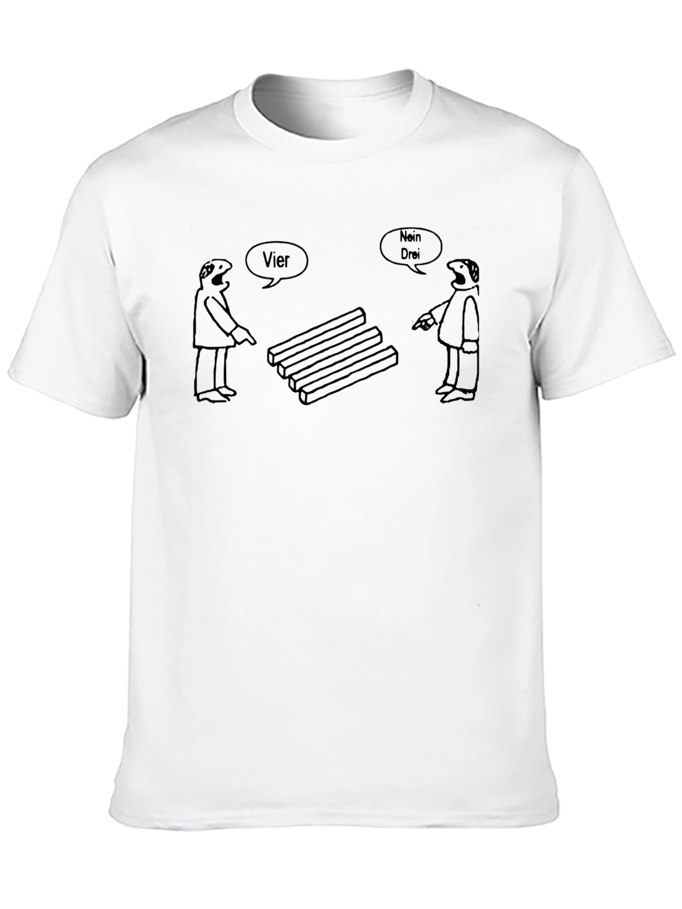 Optical Illusion T-Shirt: Four or Three?
