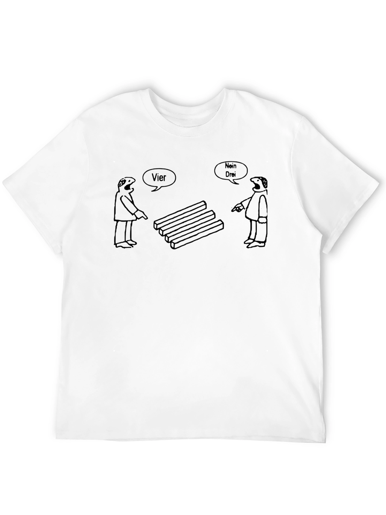 Optical Illusion T-Shirt: Four or Three?