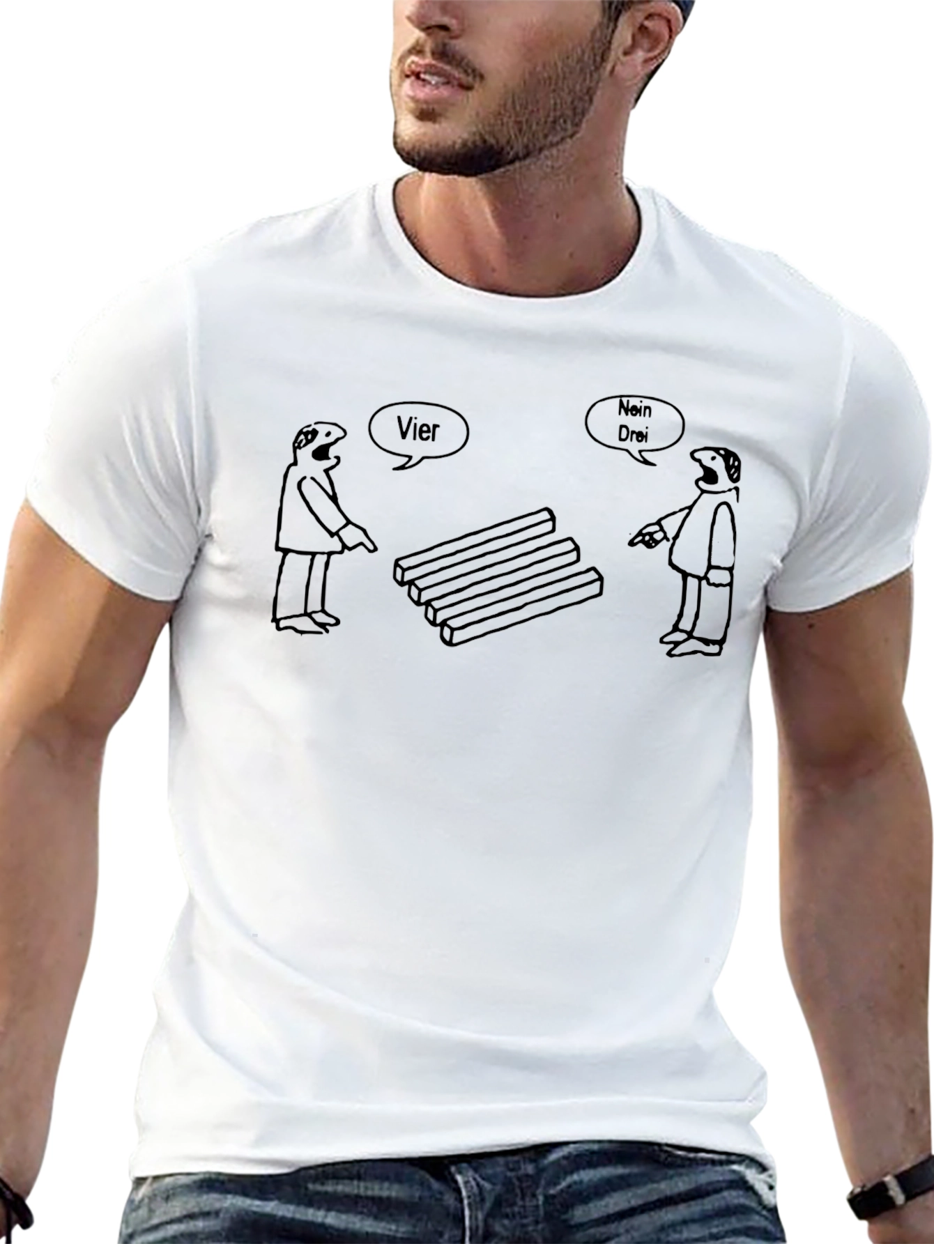 Optical Illusion T-Shirt: Four or Three?