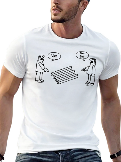 Optical Illusion T-Shirt: Four or Three?