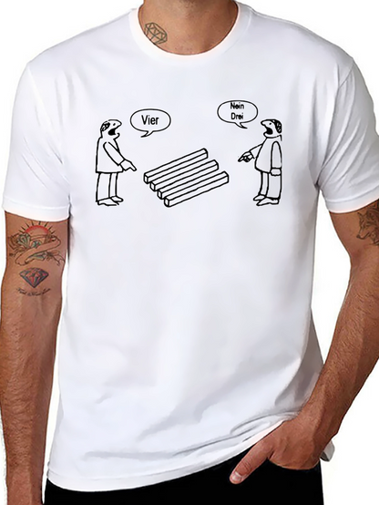Optical Illusion T-Shirt: Four or Three?