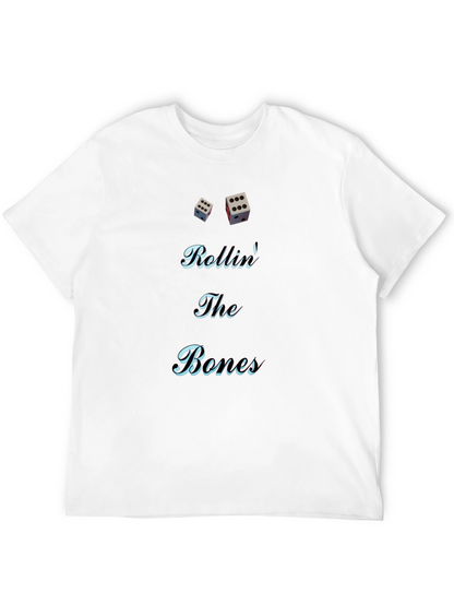 Rolling The Bones Graphic Tee - Black Cotton Blend