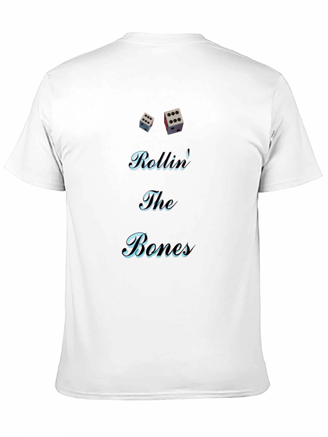 Rolling The Bones Graphic Tee - Black Cotton Blend