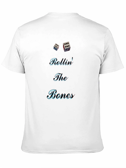 Rolling The Bones Graphic Tee - Black Cotton Blend