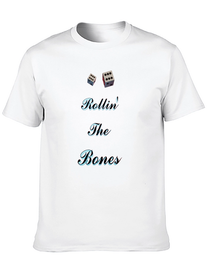 Rolling The Bones Graphic Tee - Black Cotton Blend