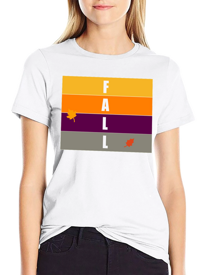 Stylish Fall T-Shirt - Seasonal Graphic Tee