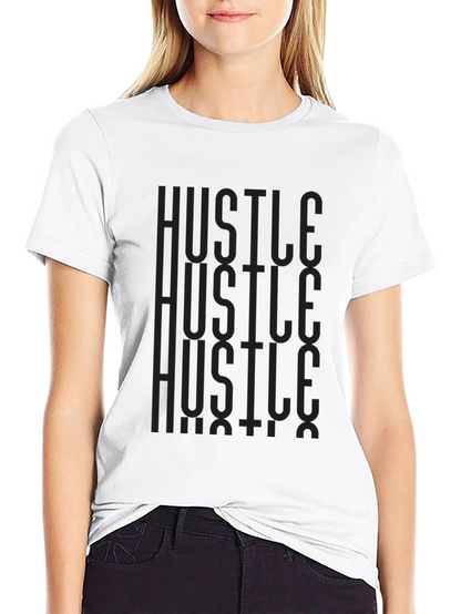 Hustle Graphic Print Tee - Mens Black T-Shirt