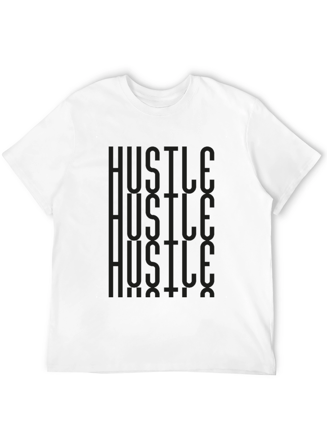 Hustle Graphic Print Tee - Mens Black T-Shirt