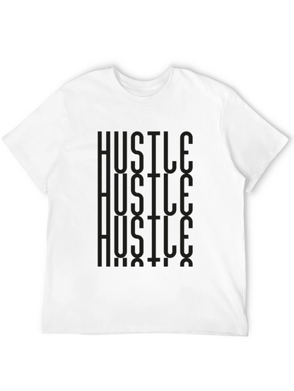 Hustle Graphic Print Tee - Mens Black T-Shirt