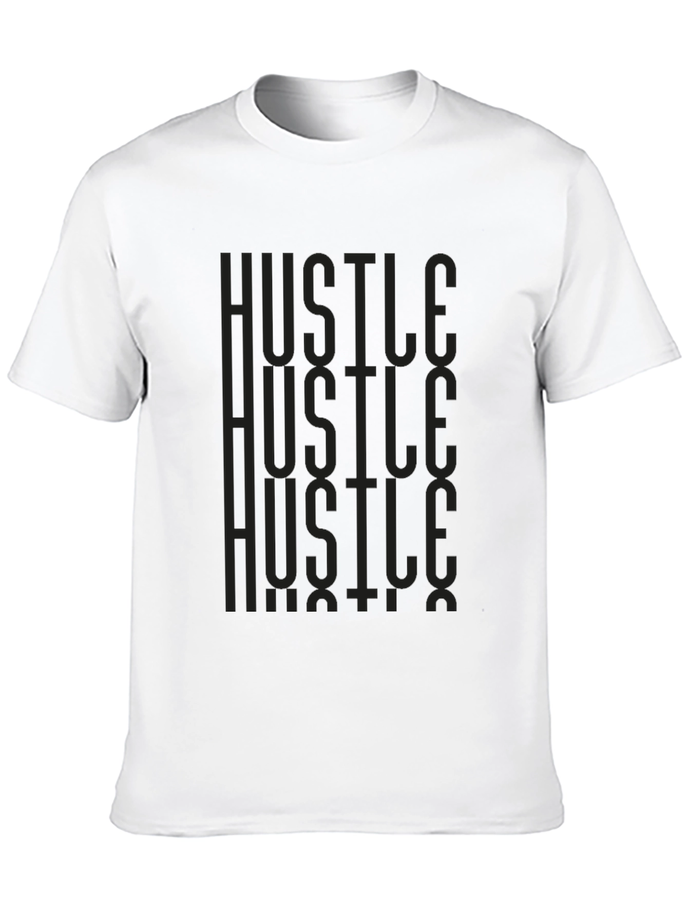 Hustle Graphic Print Tee - Mens Black T-Shirt