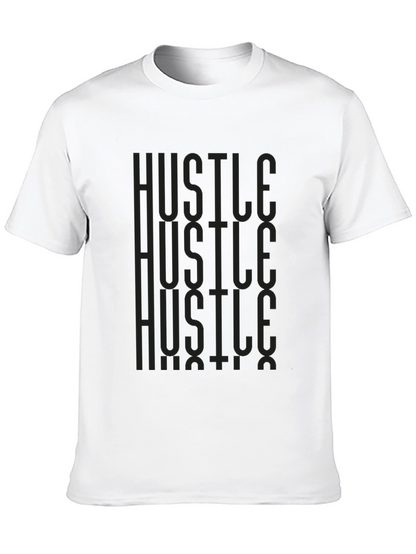 Hustle Graphic Print Tee - Mens Black T-Shirt