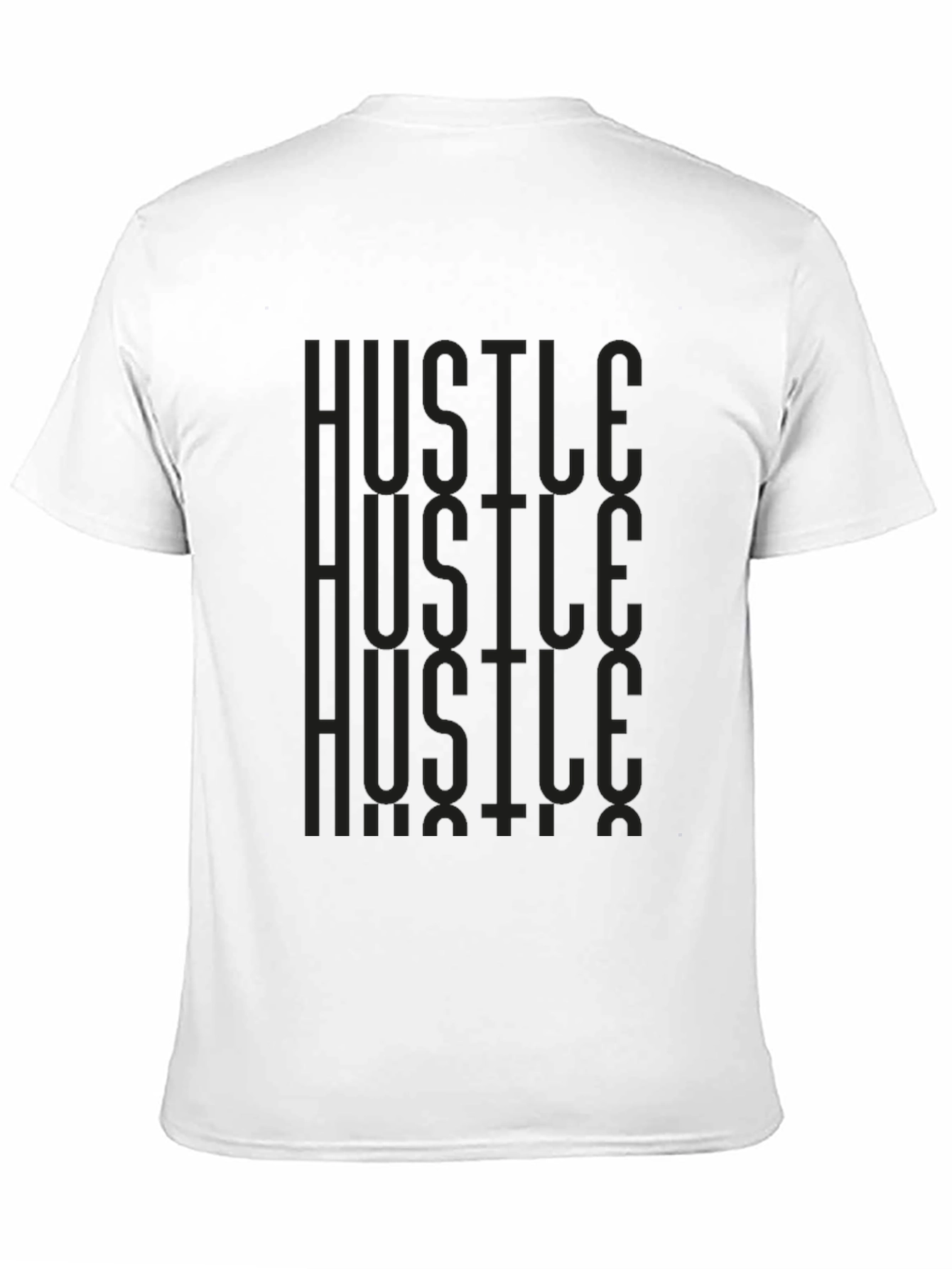 Hustle Graphic Print Tee - Mens Black T-Shirt