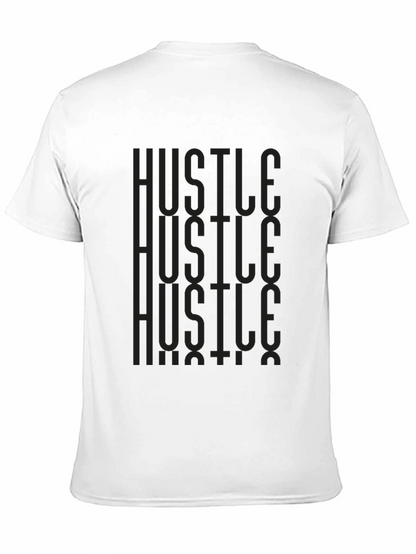 Hustle Graphic Print Tee - Mens Black T-Shirt