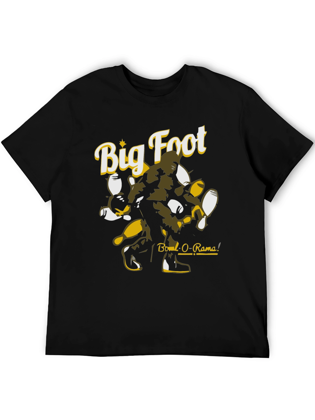 Big Foot Bowl-O-Rama Black Graphic Tee