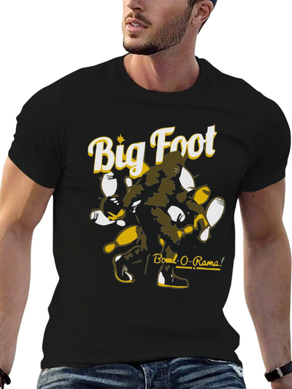 Big Foot Bowl-O-Rama Black Graphic Tee