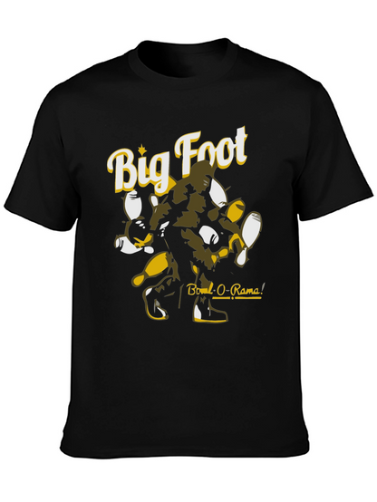 Big Foot Bowl-O-Rama Black Graphic Tee