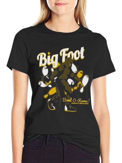 Big Foot Bowl-O-Rama Black Graphic Tee
