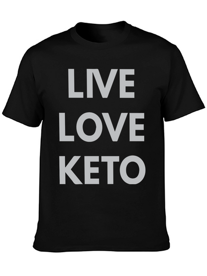 Live Love Keto T-Shirt - Black