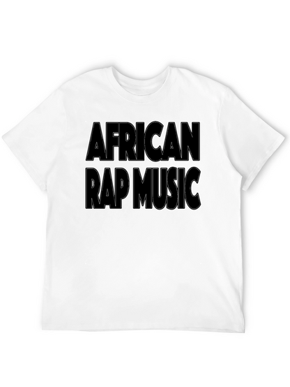 African Rap Music T-Shirt - Black Graphic Tee