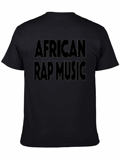 African Rap Music T-Shirt - Black Graphic Tee