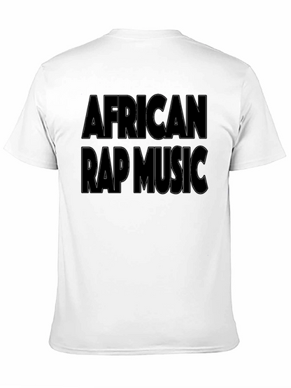 African Rap Music T-Shirt - Black Graphic Tee