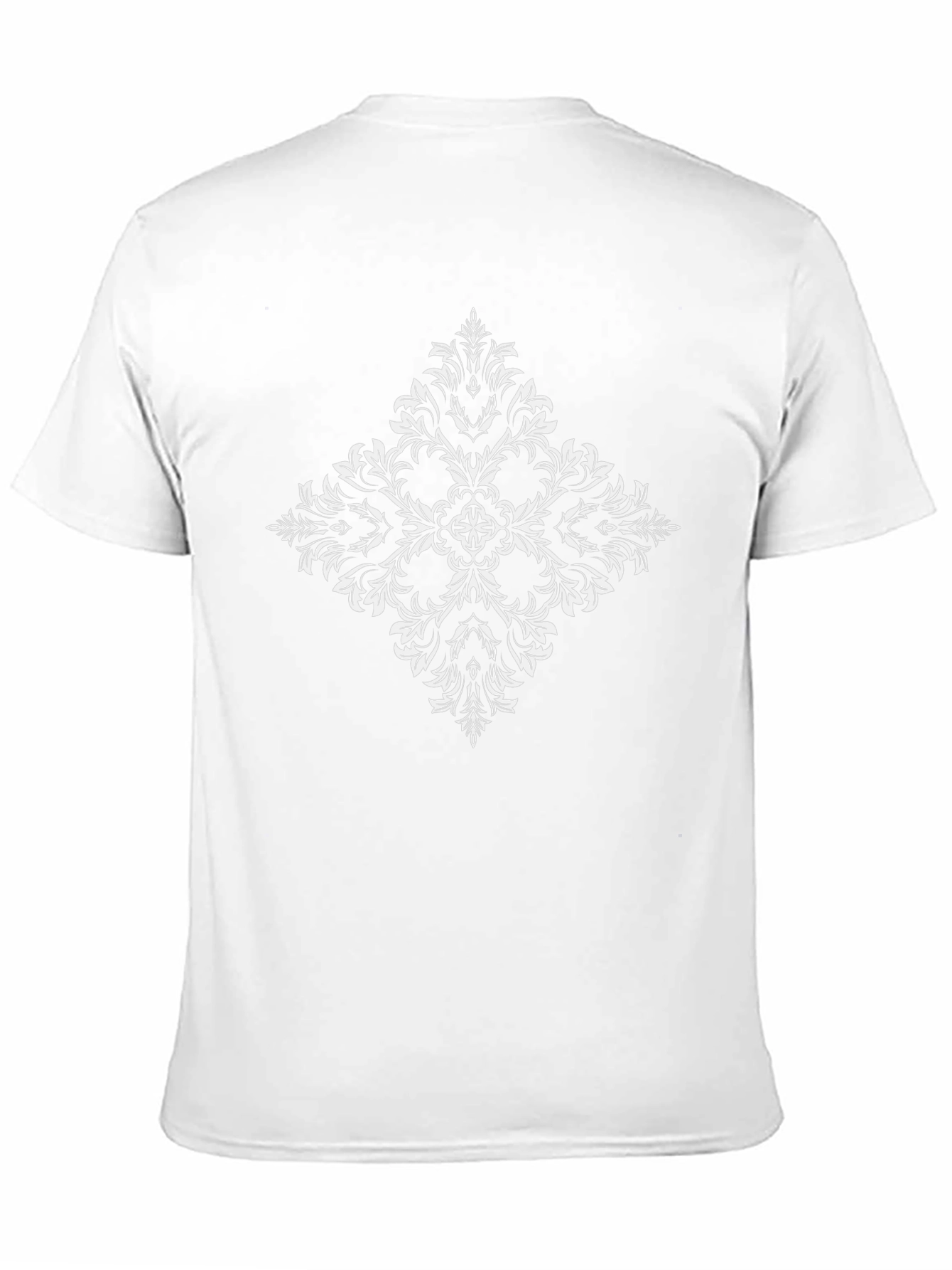 Elegant Diamond Floral Graphic Tee