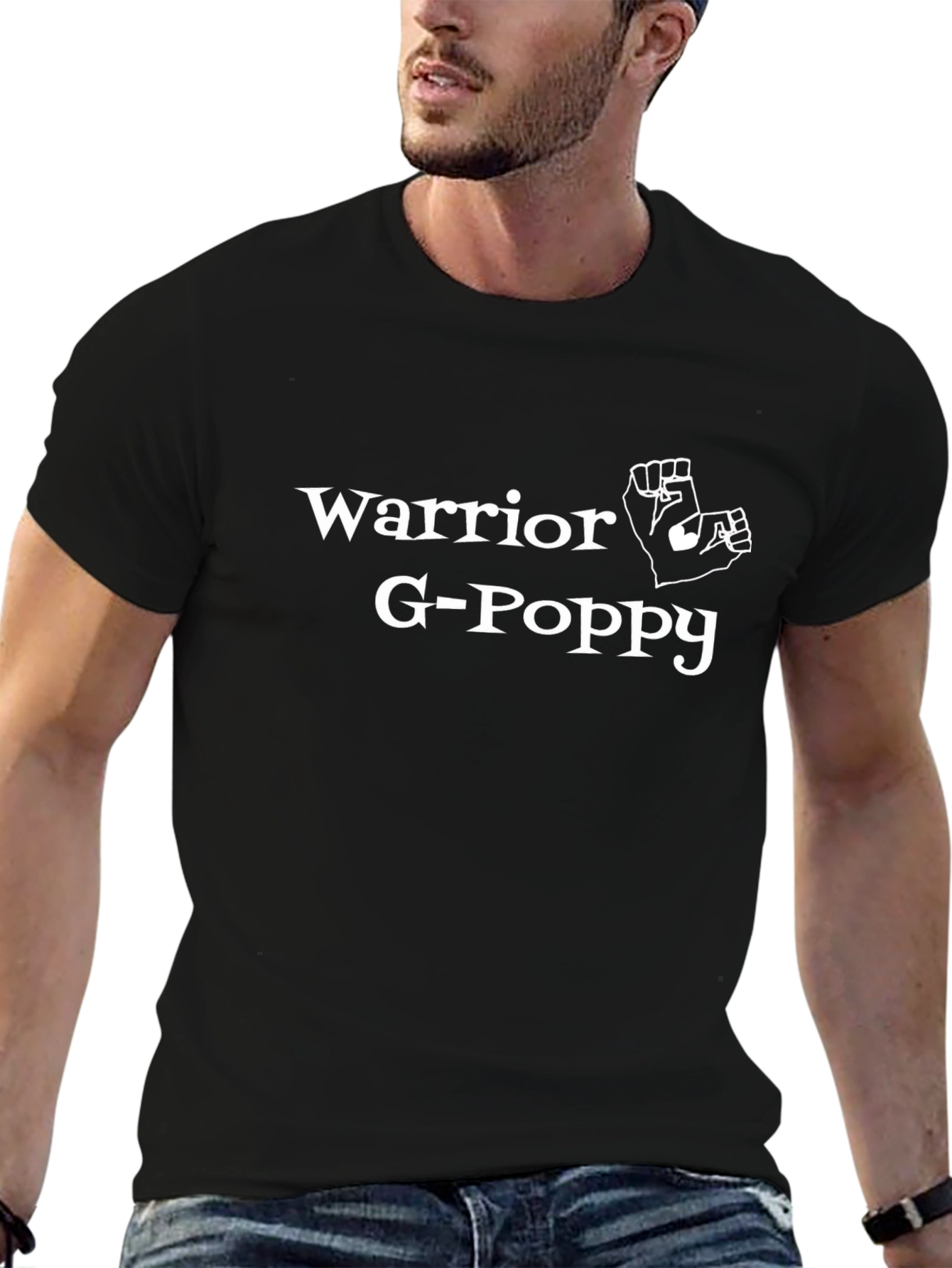 Warrior G-Poppy Black T-Shirt