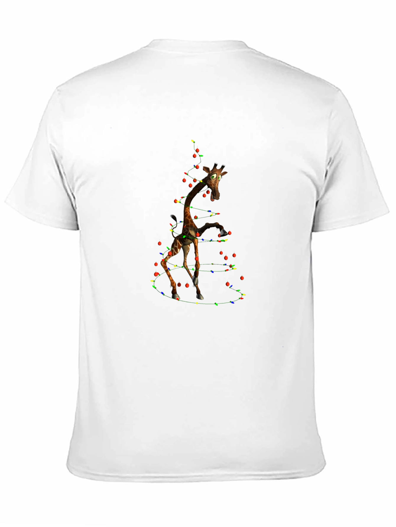 Giraffe Christmas Light T-Shirt