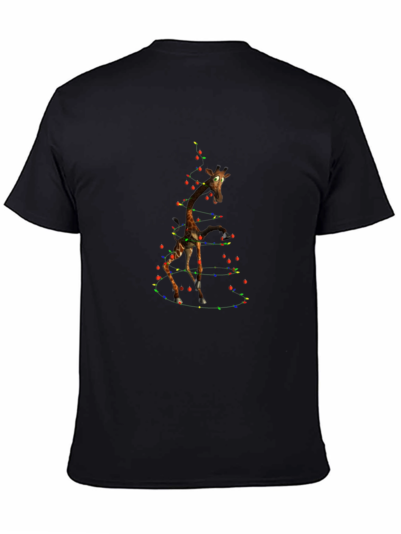 Giraffe Christmas Light T-Shirt