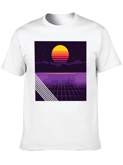 Retro Synthwave Sunset T-Shirt