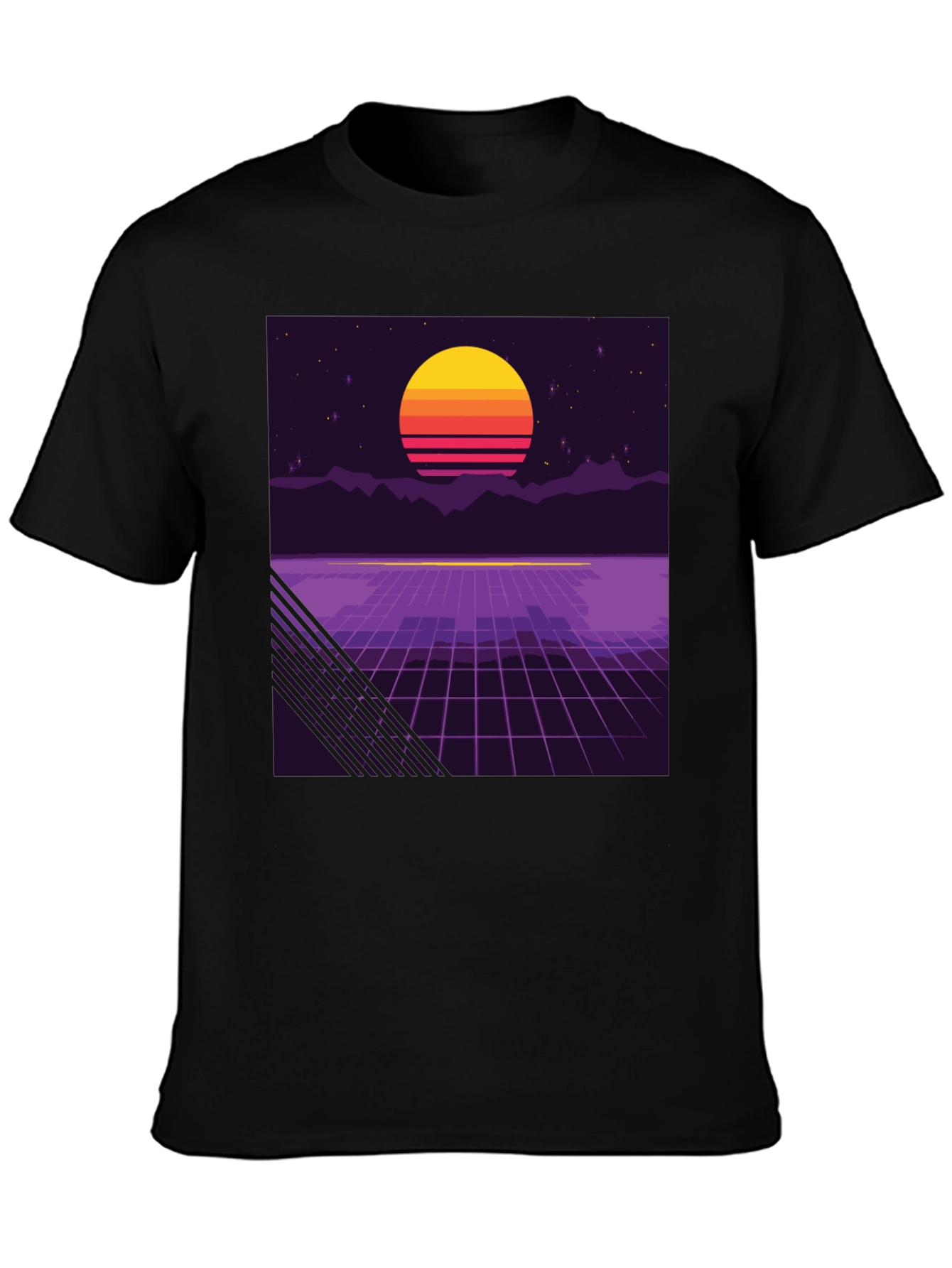 Retro Synthwave Sunset T-Shirt