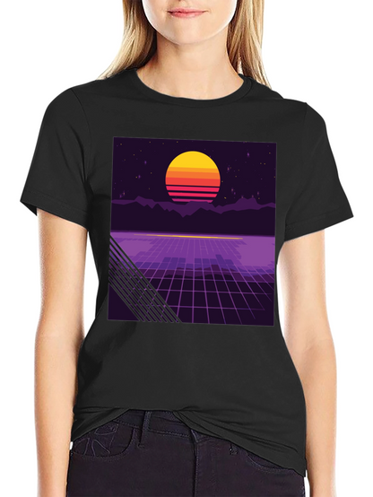 Retro Synthwave Sunset T-Shirt