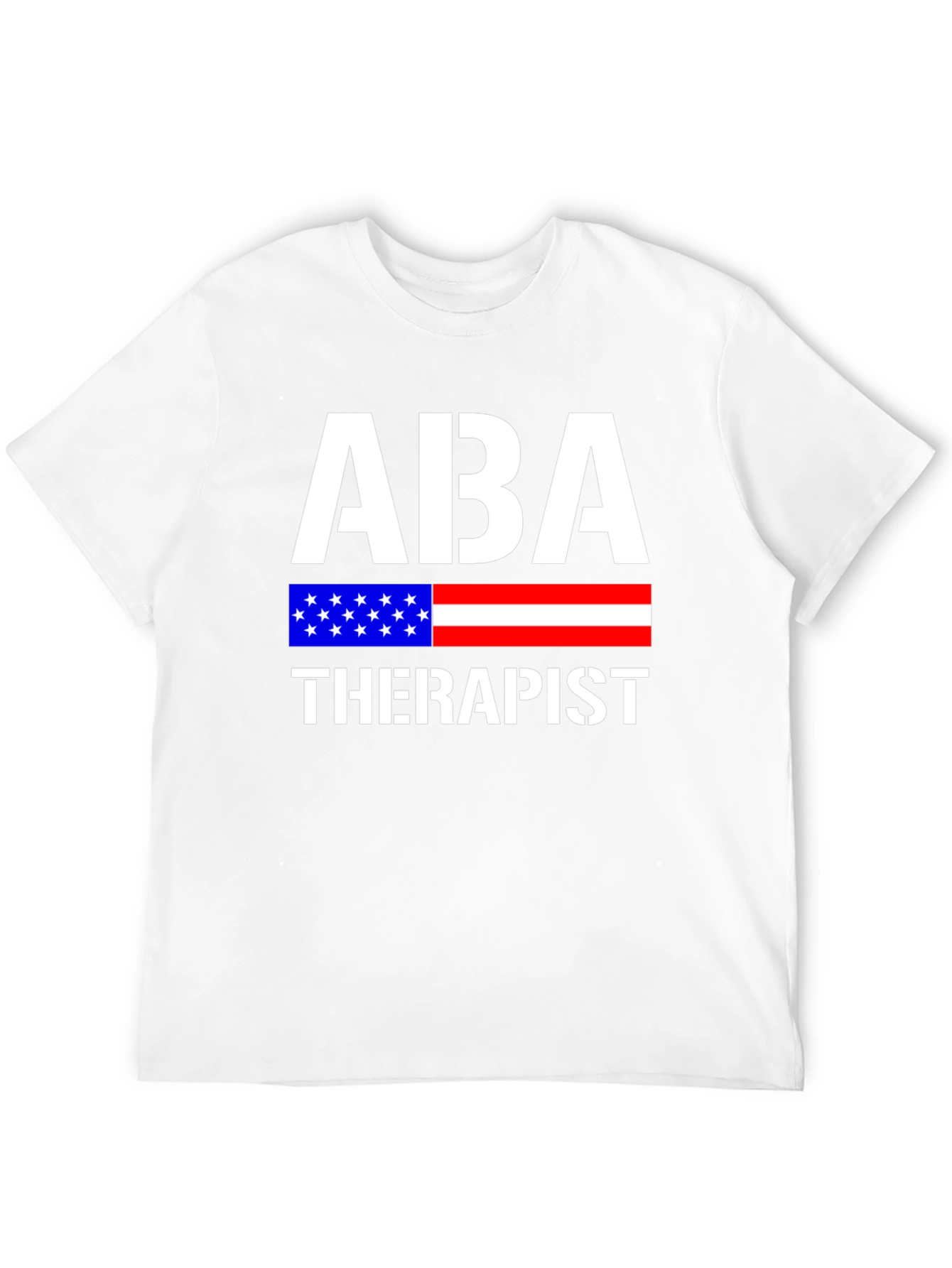 ABA Therapist American Flag Graphic T-Shirt