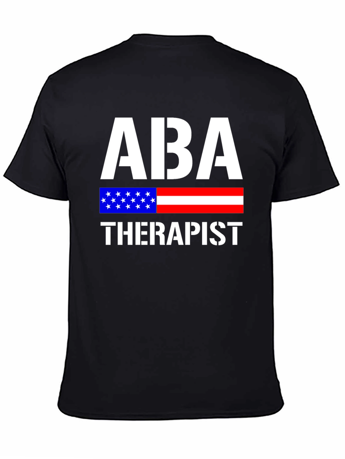 ABA Therapist American Flag Graphic T-Shirt