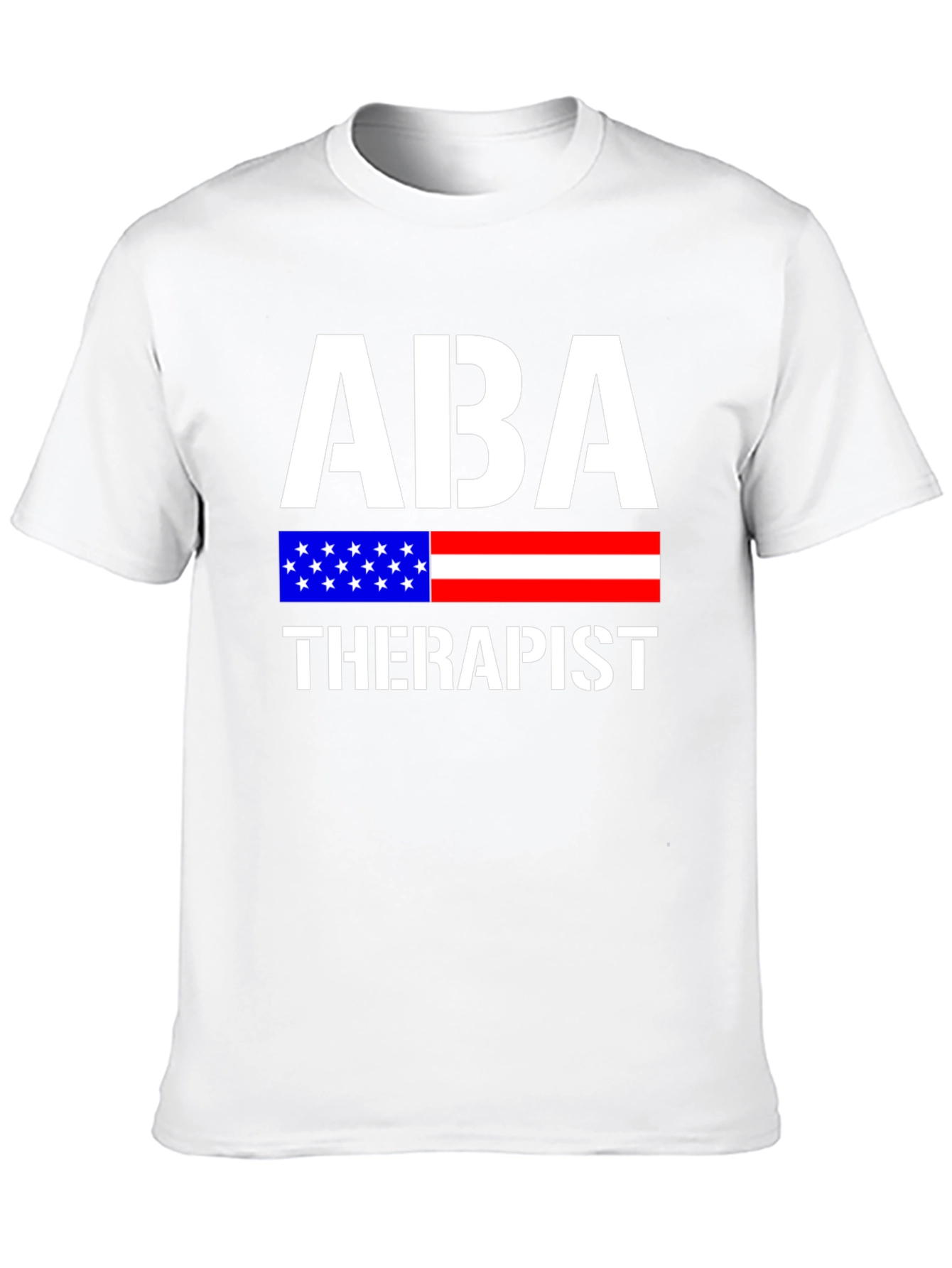 ABA Therapist American Flag Graphic T-Shirt