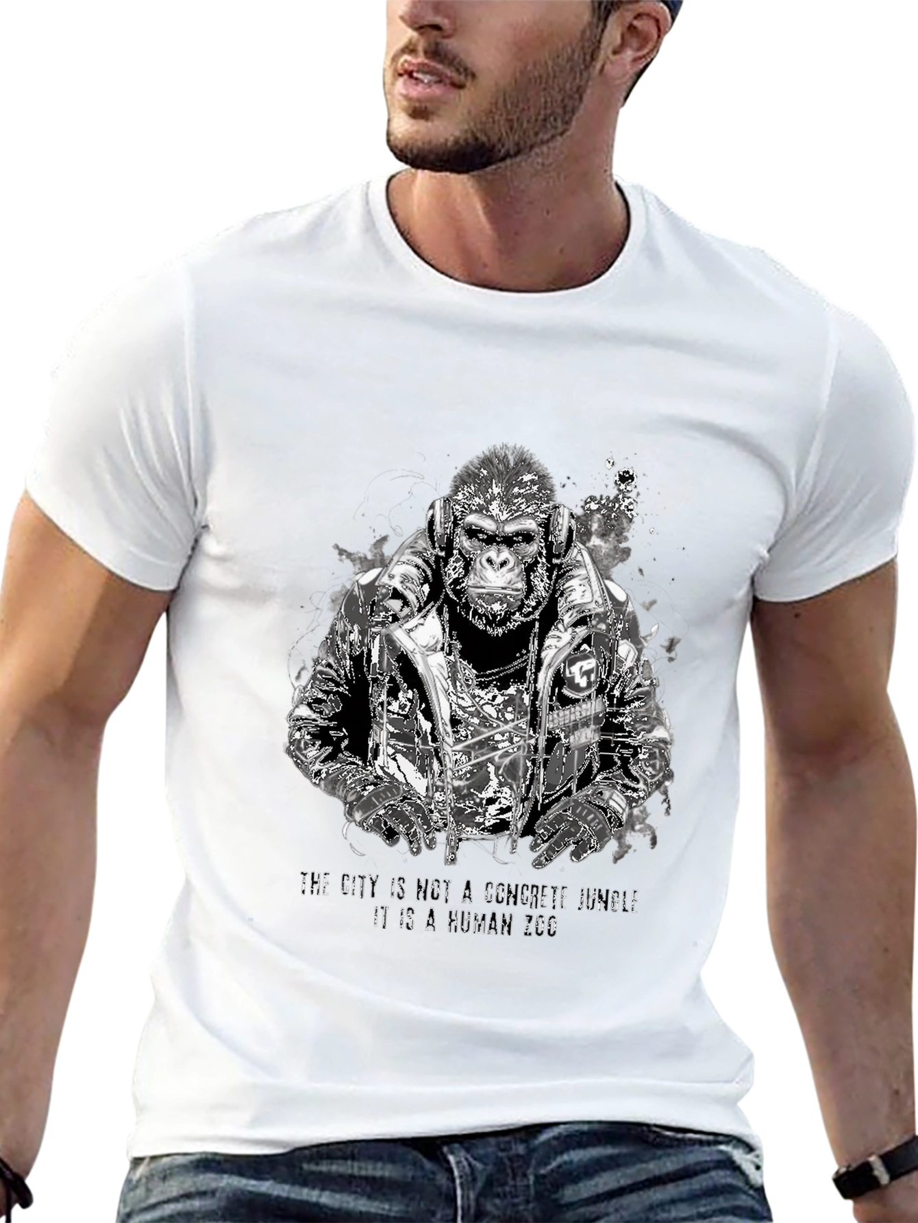 Urban Gorilla Graphic T-Shirt - Streetwear Style