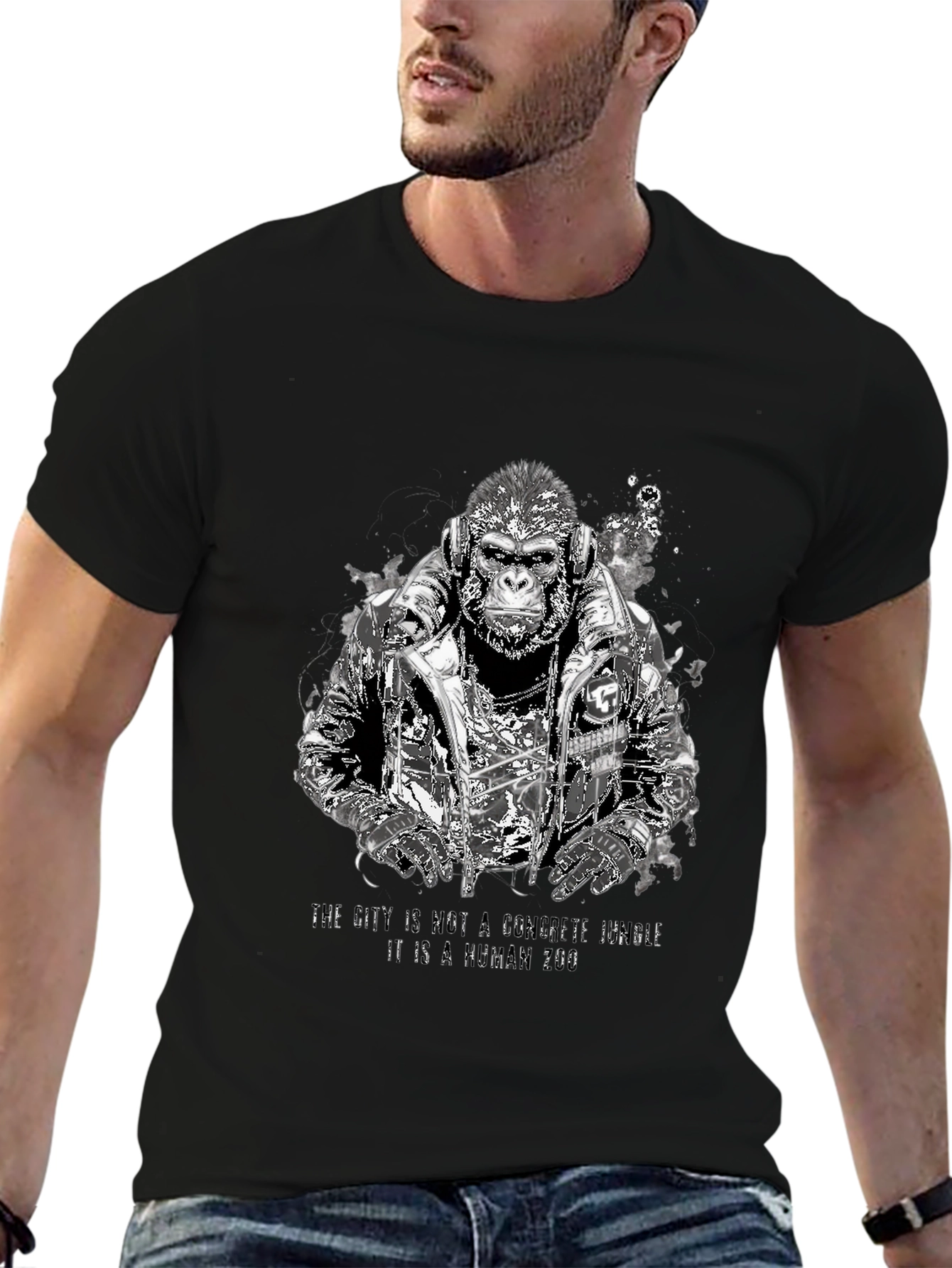 Urban Gorilla Graphic T-Shirt - Streetwear Style