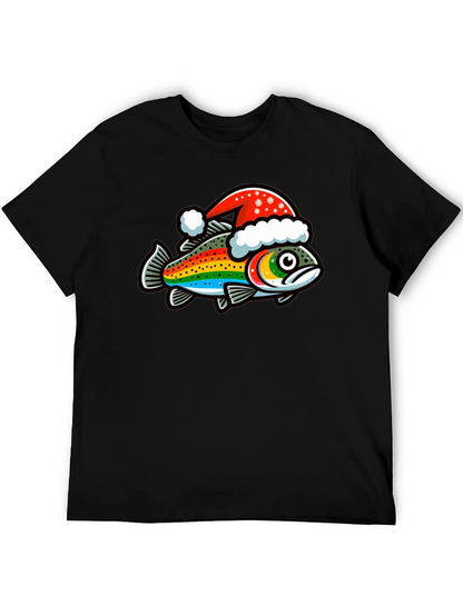 Festive Rainbow Trout Christmas T-Shirt
