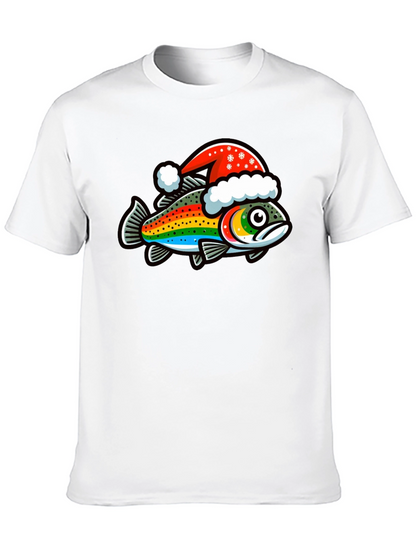 Festive Rainbow Trout Christmas T-Shirt