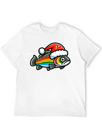 Festive Rainbow Trout Christmas T-Shirt