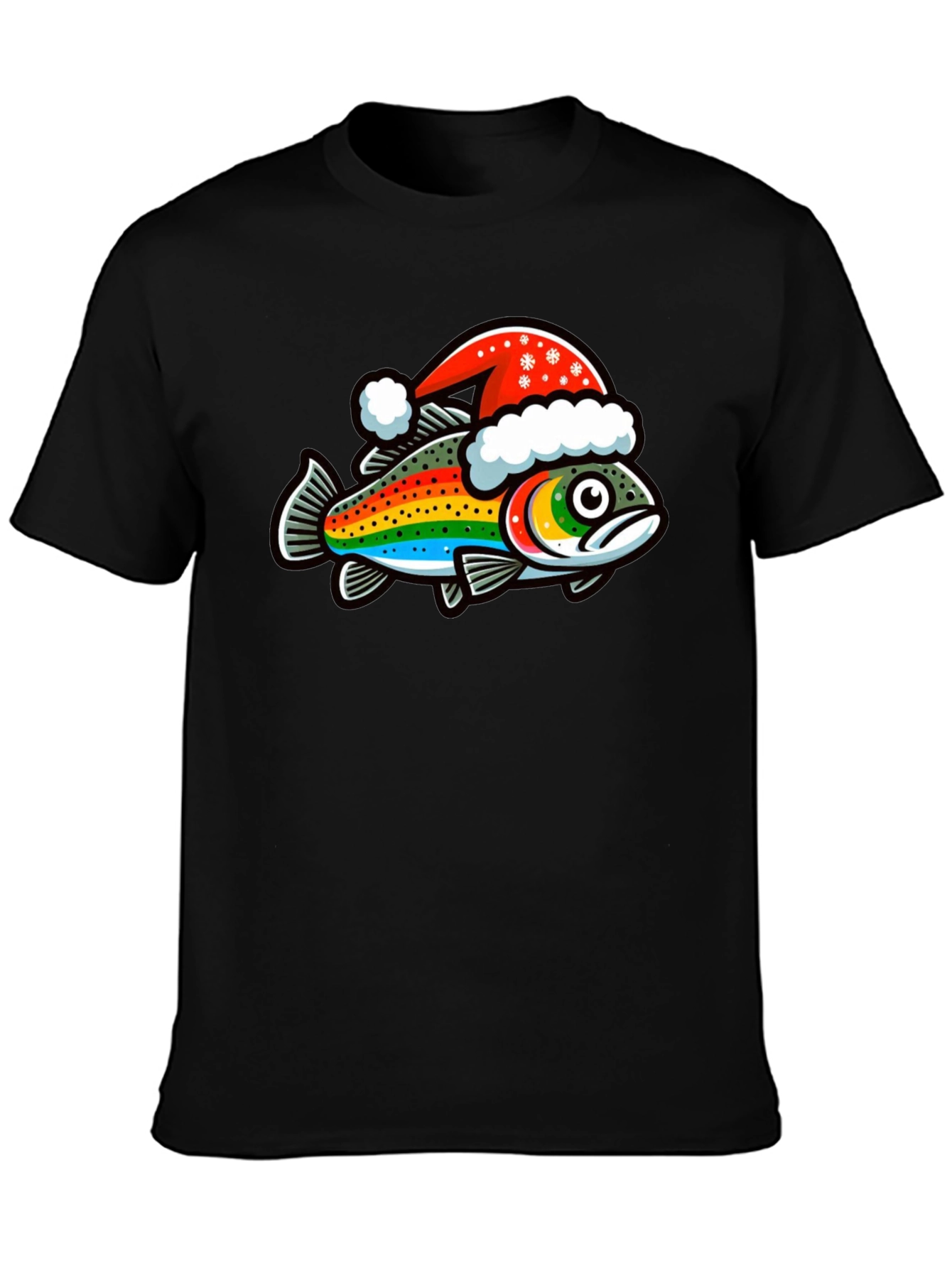 Festive Rainbow Trout Christmas T-Shirt