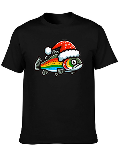 Festive Rainbow Trout Christmas T-Shirt