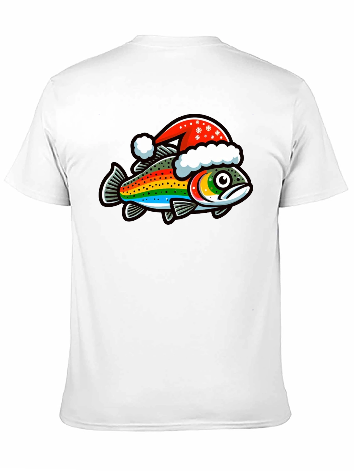 Festive Rainbow Trout Christmas T-Shirt