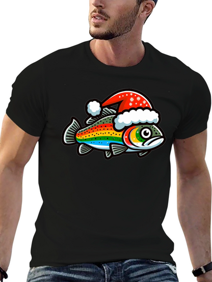 Festive Rainbow Trout Christmas T-Shirt