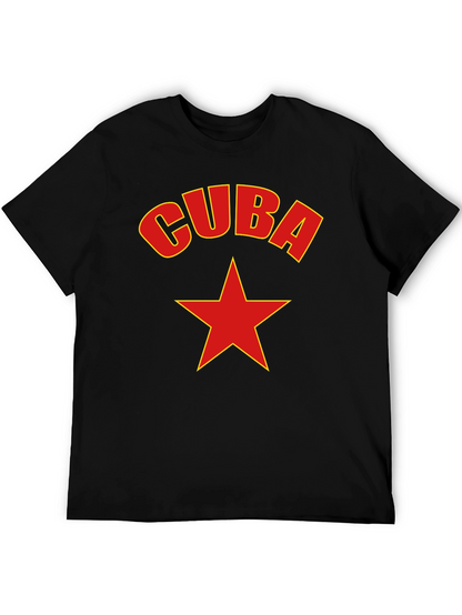 Cuba Star Graphic Tee - Black