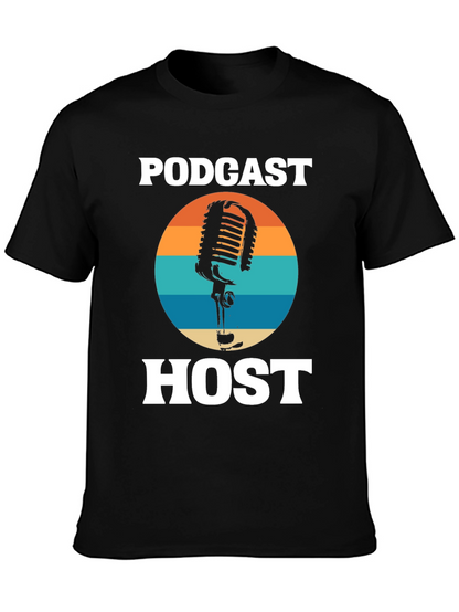 Podcast Host Retro Graphic Tee