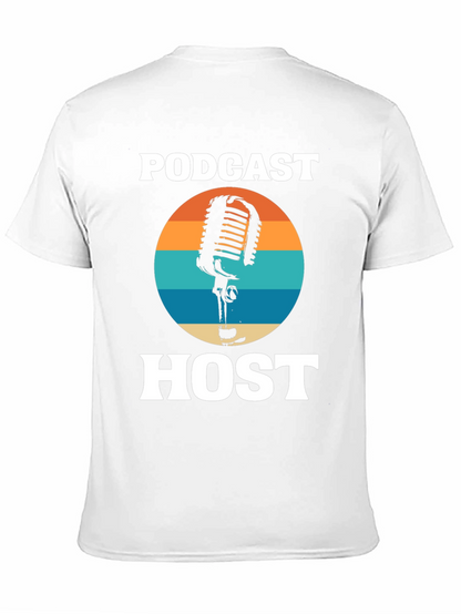 Podcast Host Retro Graphic Tee