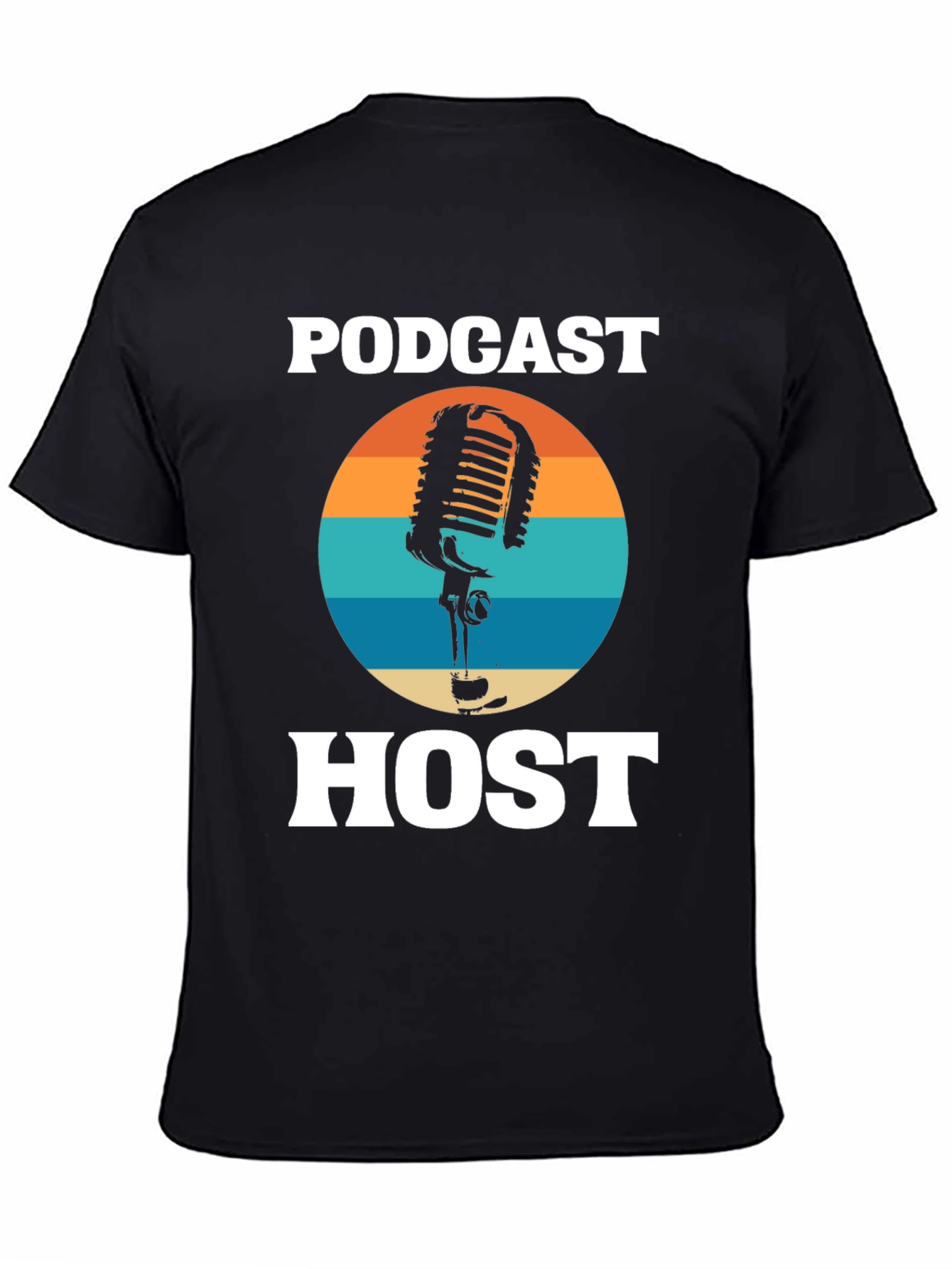 Podcast Host Retro Graphic Tee